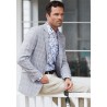 Jackets Brook Taverner Tailored Fit Pigott Silver Blue Check Linen Blend Jacket £161.00