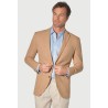 Jackets Brook Taverner Tailored Fit Thorpe Sand Cotton Linen Jacket £116.00