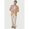 Jackets Brook Taverner Tailored Fit Thorpe Sand Cotton Linen Jacket £116.00