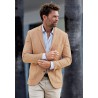 Jackets Brook Taverner Tailored Fit Thorpe Sand Cotton Linen Jacket £116.00