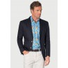 Suit Jackets Brook Taverner Tailored Fit Gower Navy Linen Blend Suit Jacket £116.00