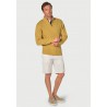 Jumpers Brook Taverner Sharpe Lemon Cotton Cable Knit Zip Neck Jumper £54.00