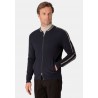 Cardigans Brook Taverner Avigdor Navy Cotton Blend Zip Through Cardigan £71.00