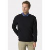 Jumpers Brook Taverner Devon Black Cotton Merino Crew Neck Jumper £54.00