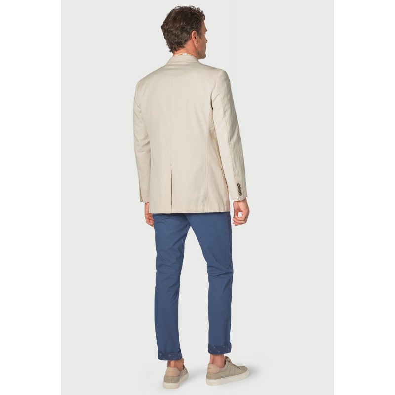 Jackets Brook Taverner Regular Fit Tatton Stone Cotton Linen Jacket £116.00