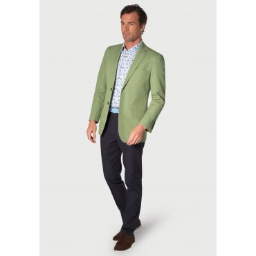 Jackets Brook Taverner Regular Fit Tatton Apple Cotton Linen Jacket £116.00