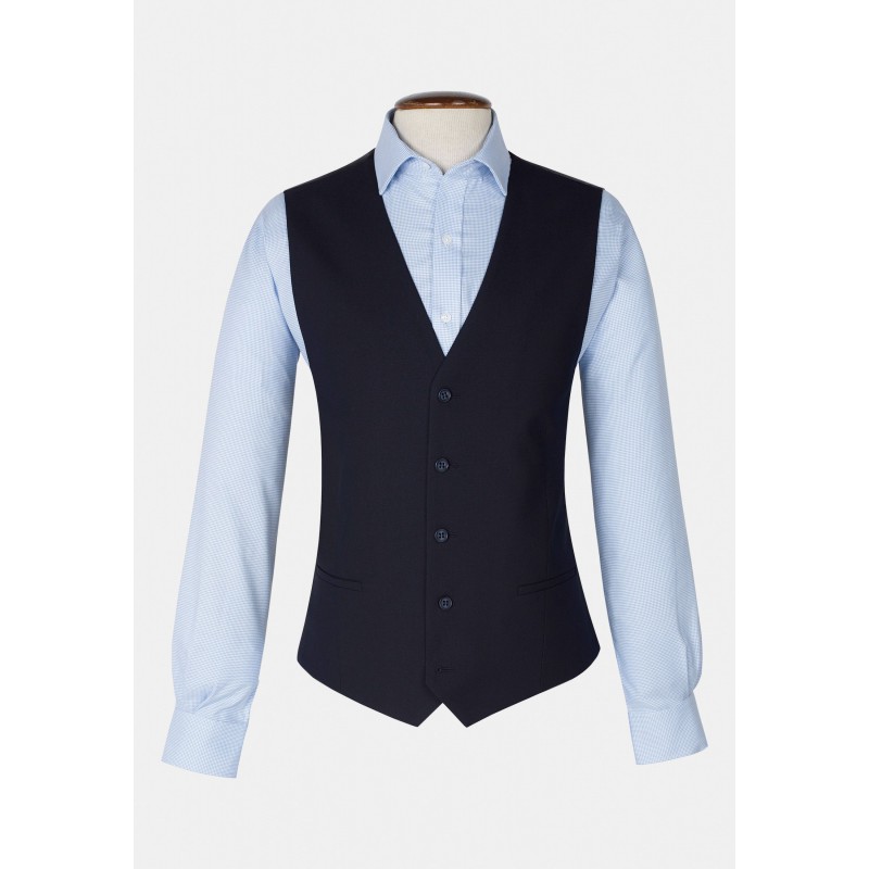 Three Piece Suits Brook Taverner Tailored Fit Navy Waistcoat £44.00