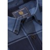 Shirts Brook Taverner Regular Fit Navy And Blue Buffalo Check Cotton Shirt £89.00