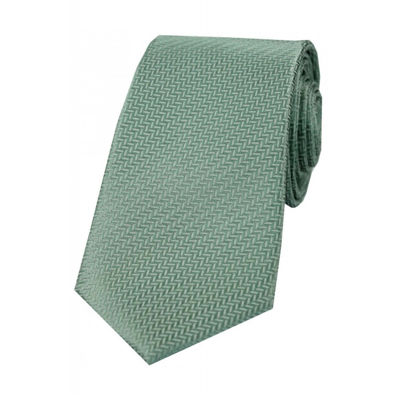 Silk Ties Soprano Ties Soprano Duck Egg Green Herringbone Silk Tie £21.00