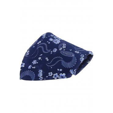 Pocket Square Soprano Ties Soprano Navy Floral Patterned Silk Pocket Square £9.00