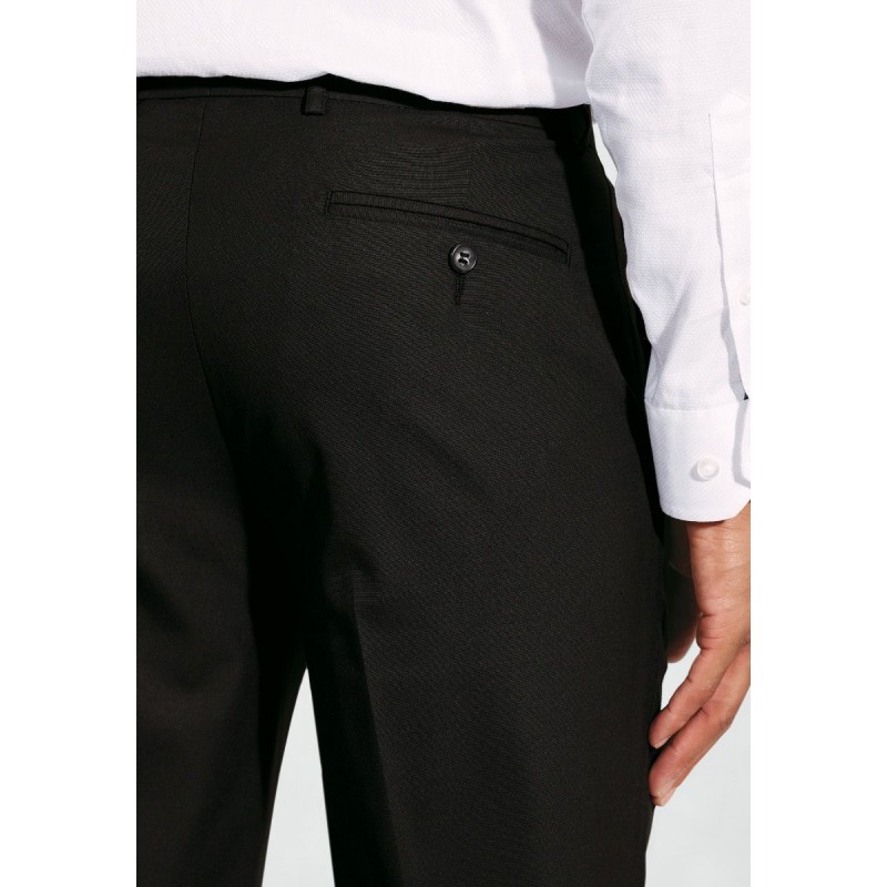 Fit Trousers Brook Taverner Tailored Fit Monaco Black Trouser £36.00