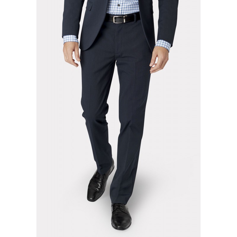 Suits Brook Taverner Tailored Fit Pegasus Navy Pin Dot Washable Suit Trousers £44.00