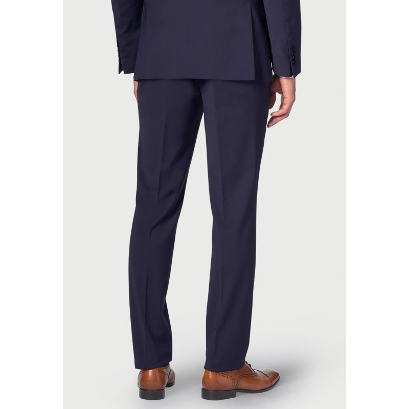 Suits Brook Taverner Tailored Fit Cassino Mid Blue Washable Suit Trousers £63.00