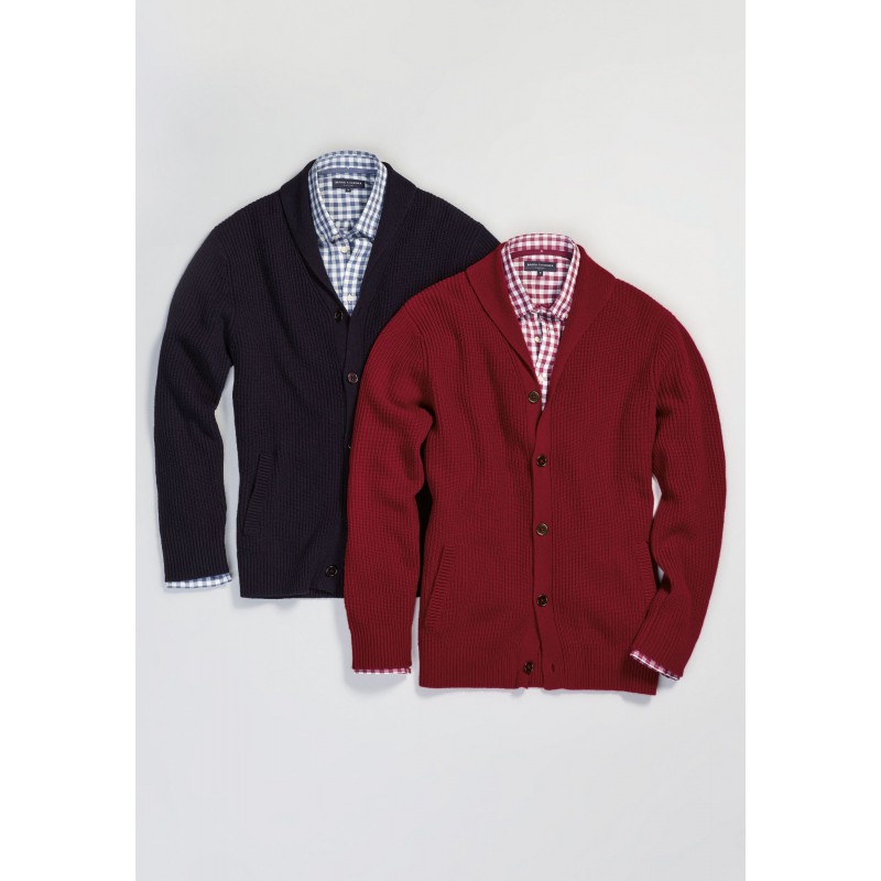 Cardigans Brook Taverner Browning Claret Shawl Collar Cardigan £71.00