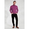 Jumpers Brook Taverner Cornwall Plum Cotton Merino Roll Neck Jumper £54.00