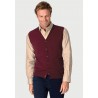 Waistcoats Brook Taverner Salcombe Wine Merino Wool Waistcoat £71.00