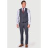 Waistcoats Brook Taverner Tailored Fit Lyd Blue Check Waistcoat £45.00