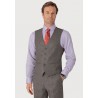 Wool Suits Brook Taverner Tailored Fit Clifford Grey Donegal Wool Suit Waistcoat £72.00