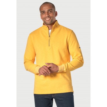 Pocket Square Brook Taverner Cash Pure Cotton Lemon Zip Neck Sweatshirt £62.00