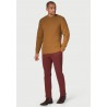 Knitted Ties Brook Taverner Lune Ochre Lambswool Lattice Stitch Crew Neck Jumper £71.00