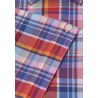 Cufflinks Brook Taverner Regular Fit Rose Madras Check Short Sleeve Cotton Shirt £116.00