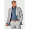 Suit Trousers Brook Taverner Tailored Fit Drewett Blue Stripe Cotton Stretch Seersucker Trouser Suit £178.00