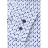 Business Casual Shirts Brook Taverner Tailored Fit White With Navy Print Business Cotton Shirt £71.00