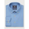 Twill Shirts Brook Taverner Regular Fit Sky Blue Cotton Twill Shirt £89.00