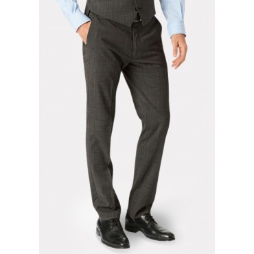 Suit Trousers Brook Taverner Tailored Fit Cassino Grey Check Washable Suit Trouser £81.00