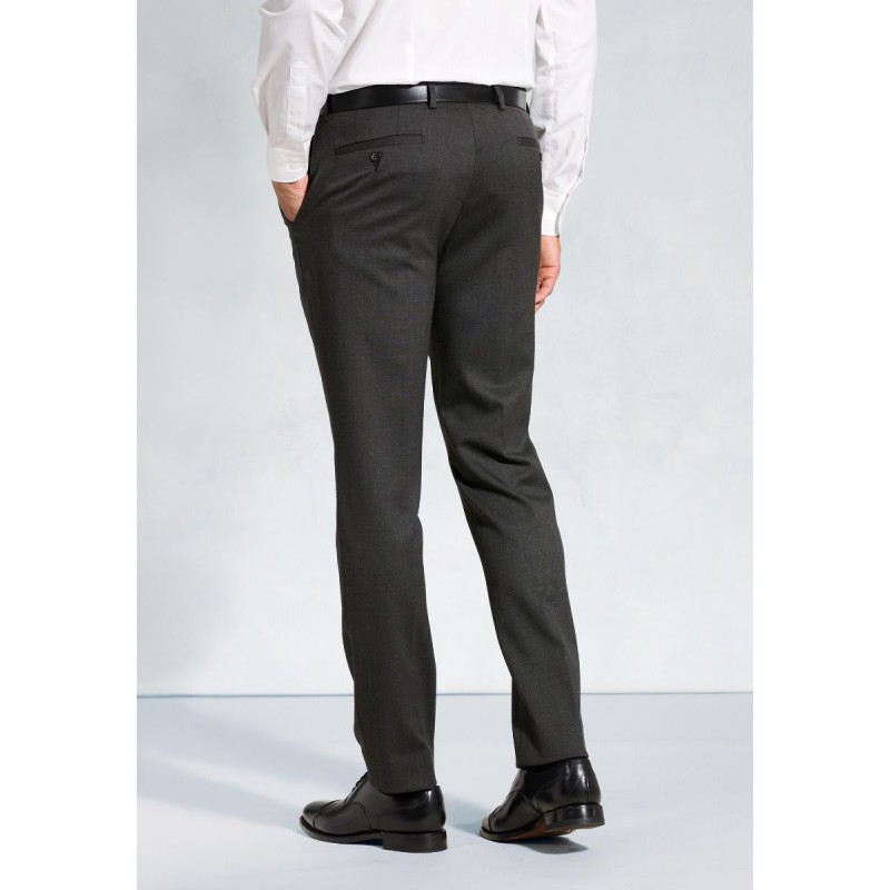 Flannel Trousers Brook Taverner Tailored Fit Olney Charcoal Flannel Trousers £71.00