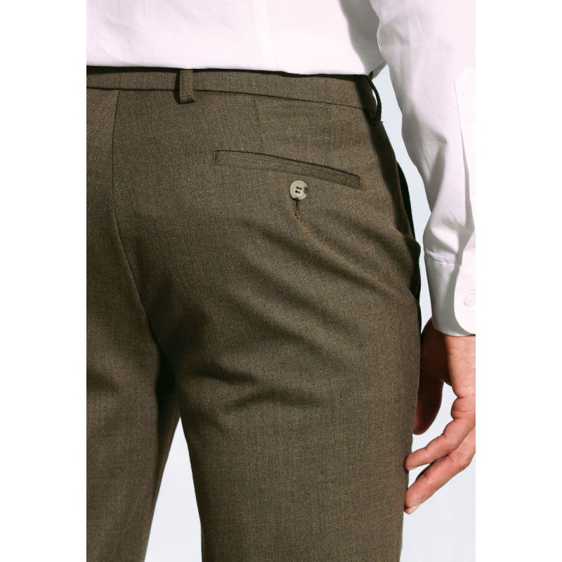 Flannel Trousers Brook Taverner Tailored Fit Olney Olive Flannel Trouser £71.00