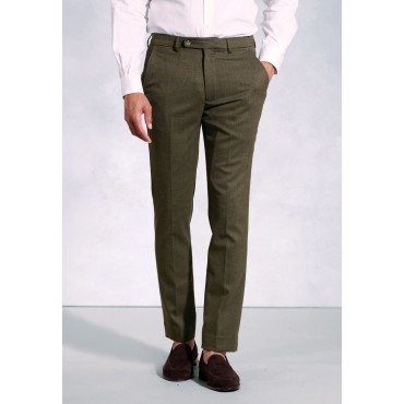 BT-8706B Brook Taverner Regular Fit Olney Olive Flannel Trouser £71.00