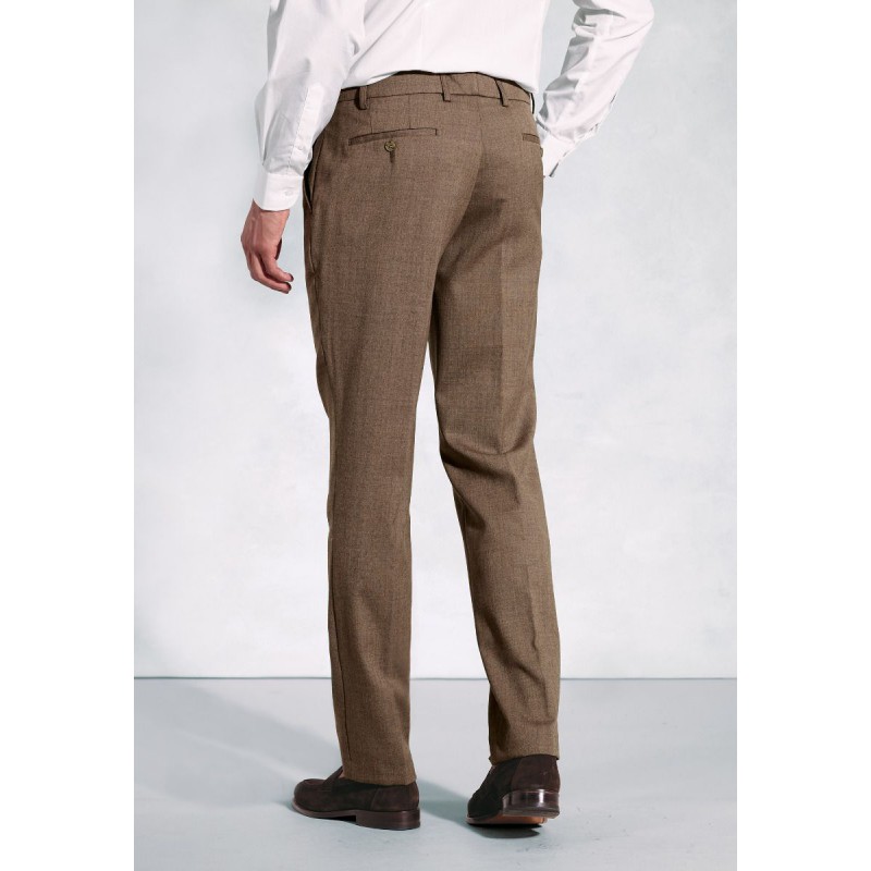 Flannel Trousers Brook Taverner Regular Fit Olney Caramel Flannel Trouser £71.00