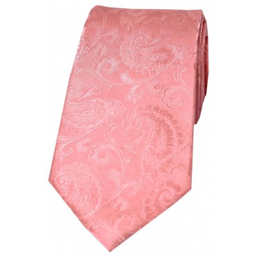 Paisley Ties Soprano Ties Soprano Baby Pink Paisley Silk Tie £21.00