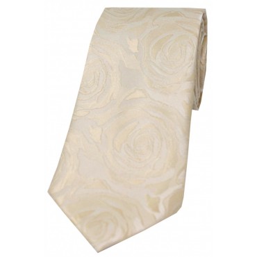 Silk Ties Soprano Ties Soprano Ivory Rose Wedding Silk Tie-ST-WE013 £21.00