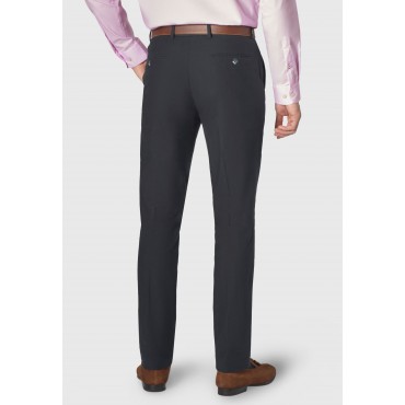 Fit Trousers Brook Taverner Tailored Fit Amiss Navy Linen Cotton Stretch Trouser £54.00