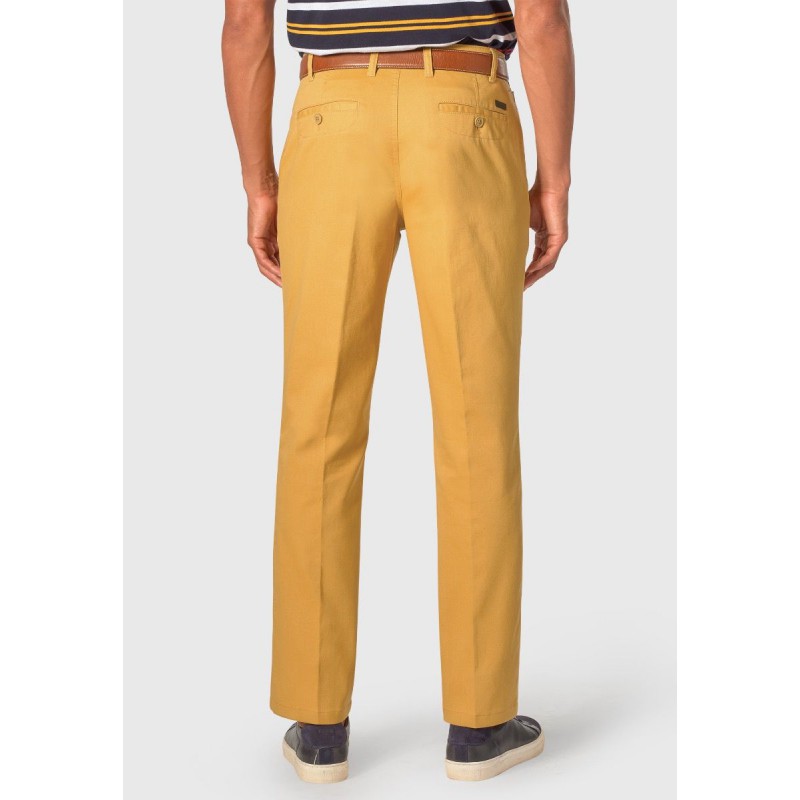 Fit Trousers Brook Taverner Tailored Fit Illingworth Corn Cotton Stretch Trouser £45.00