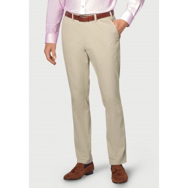 Fit Trousers Brook Taverner Regular Fit Illingworth Stone Cotton Stretch Trouser £45.00