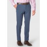 Fit Trousers Brook Taverner Tailored Fit Reeve Airforce Blue Microcheck Wool Rich Trouser £53.00