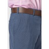 Fit Trousers Brook Taverner Tailored Fit Reeve Airforce Blue Microcheck Wool Rich Trouser £53.00