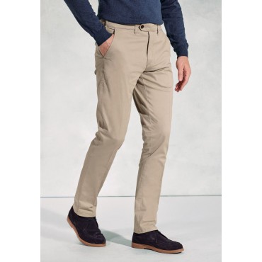 Fit Trousers Brook Taverner Tailored Fit Ben Stone Non-Iron Cotton Stretch Chinos £54.00