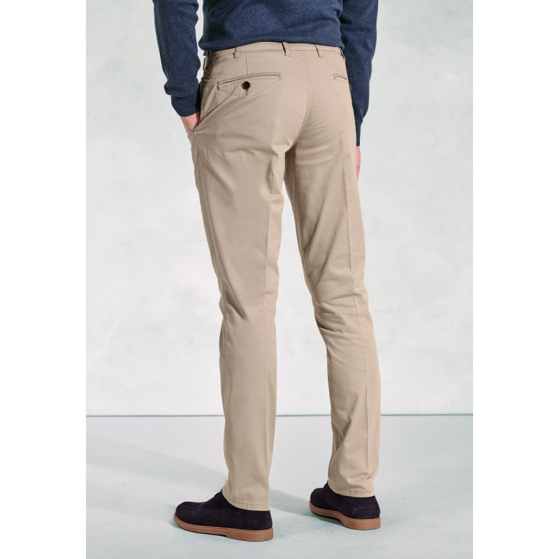 Fit Trousers Brook Taverner Tailored Fit Ben Stone Non-Iron Cotton Stretch Chinos £54.00