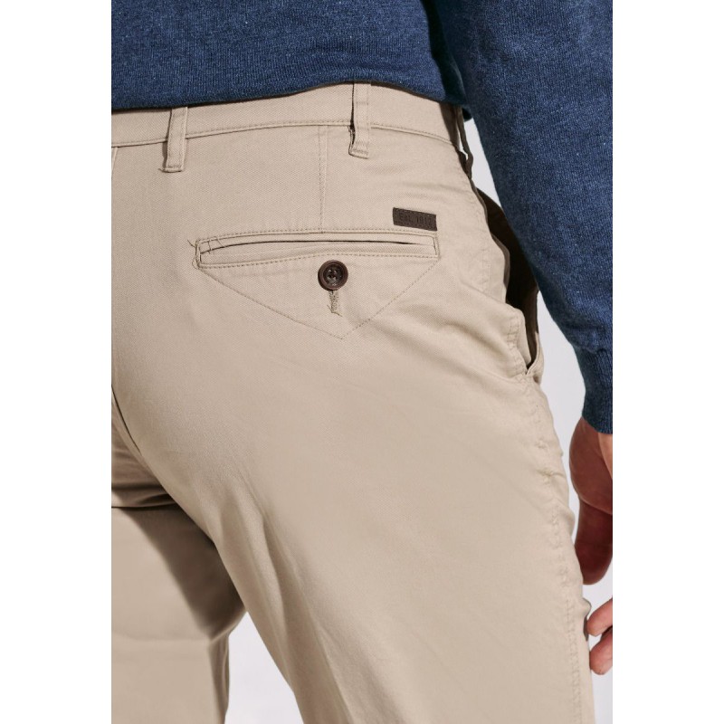 Fit Trousers Brook Taverner Tailored Fit Ben Stone Non-Iron Cotton Stretch Chinos £54.00