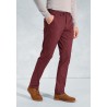 Fit Trousers Brook Taverner Tailored Fit Ben Wine Non-Iron Cotton Stretch Chinos £54.00