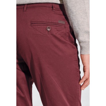 Fit Trousers Brook Taverner Tailored Fit Ben Wine Non-Iron Cotton Stretch Chinos £54.00