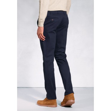 Fit Trousers Brook Taverner Tailored Fit Ben Navy Non-Iron Cotton Stretch Chinos £54.00