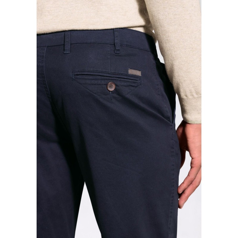 Fit Trousers Brook Taverner Tailored Fit Ben Navy Non-Iron Cotton Stretch Chinos £54.00