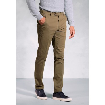 Fit Trousers Brook Taverner Regular Fit Aristotle Sand Textured Cotton Stretch Chinos £45.00