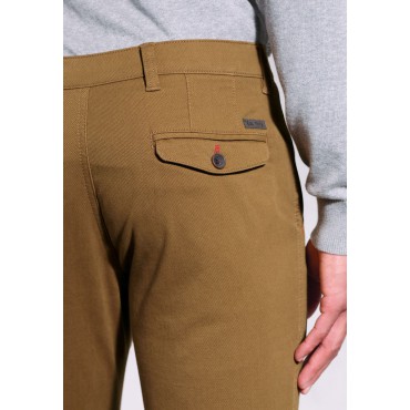 Fit Trousers Brook Taverner Tailored Fit Aristotle Caramel Textured Cotton Stretch Chinos £45.00