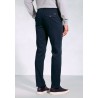 Fit Trousers Brook Taverner Tailored Fit Aristotle Navy Textured Cotton Stretch Chinos £45.00